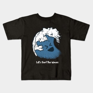 Let's Surf the Waves Kids T-Shirt